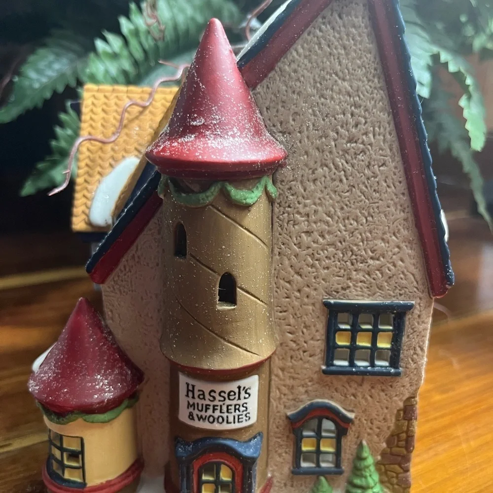 Department 56 Festive Village House with Warm Lights